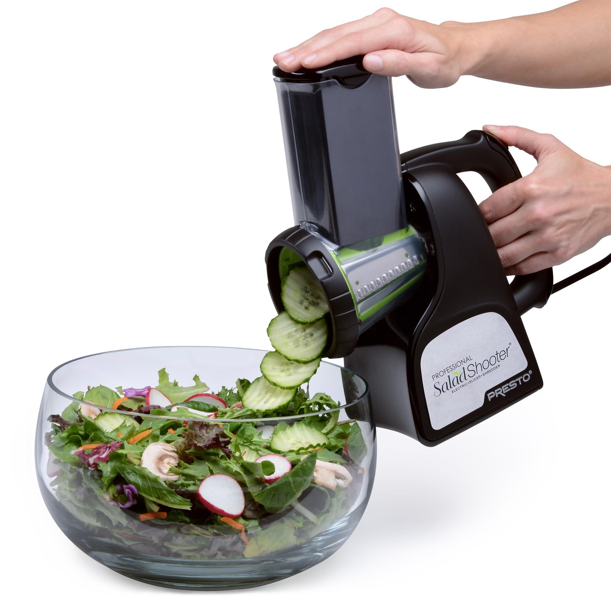 Presto Presto 02970 Professional SaladShooter Electric Slicer/Shredder, Black,1 count