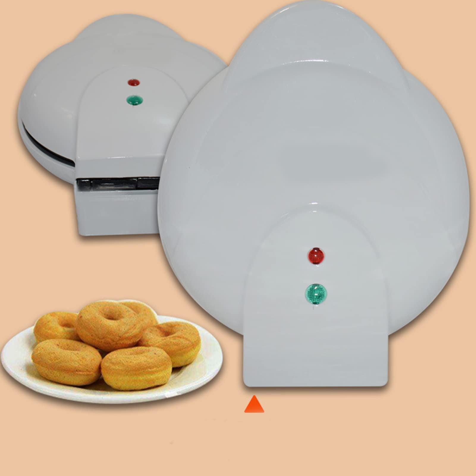 Fnppyrd Portable Donut Maker, Electric Donut Machine for Breakfast Snack Dessert