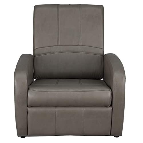 RecPro RecPro Charles RV Gaming Chair Ottoman Conversion | Built-in Storage | RV Furniture | Great for Teens for Teens | Putty