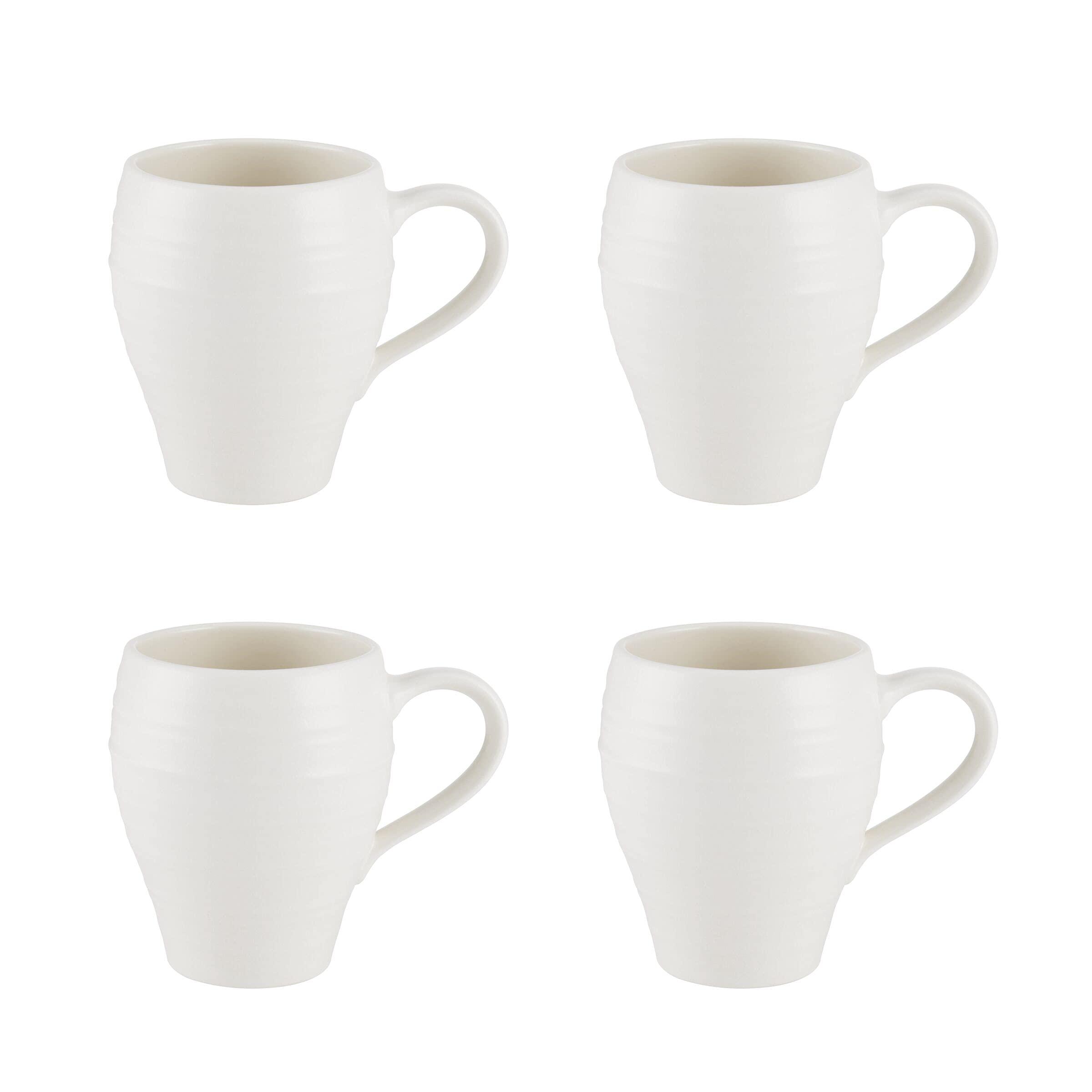 Mikasa Mikasa Swirl White 16 Piece Dinnerware Set, Service for 4