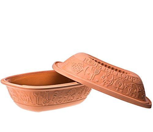 Römertopf Rmertopf 10905 Clay Roaster | Non-Stick Dutch Oven | Healthy Clay Pot Cooking | Clay Baker | Versatile Cooking Vessel - 1.6 Quarts (1.5 Liters) for up to 2 people