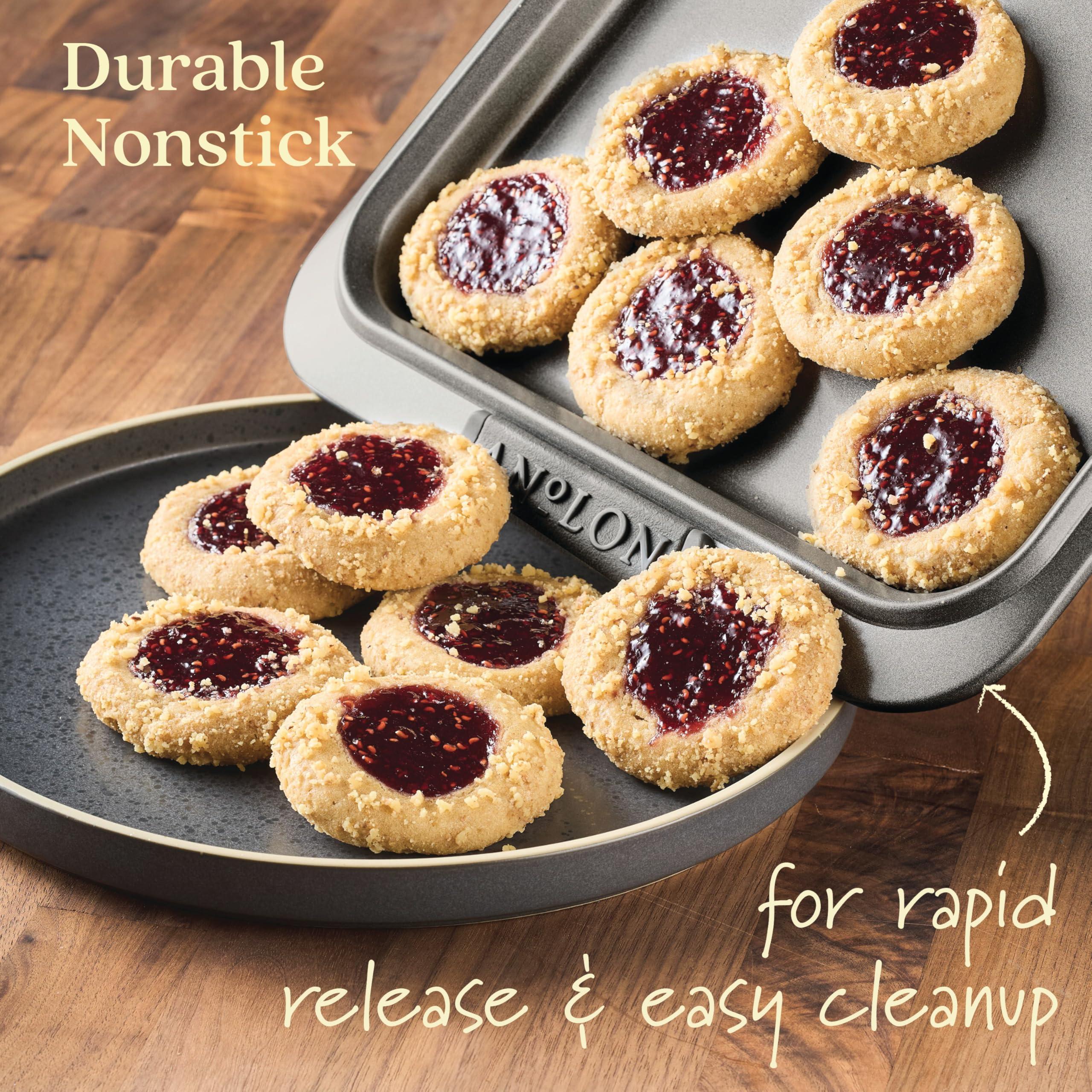 Anolon Anolon Advanced Nonstick Bakeware with Grips, Nonstick Cookie Sheet / Baking Sheet - 11 Inch x 17 Inch, Gray