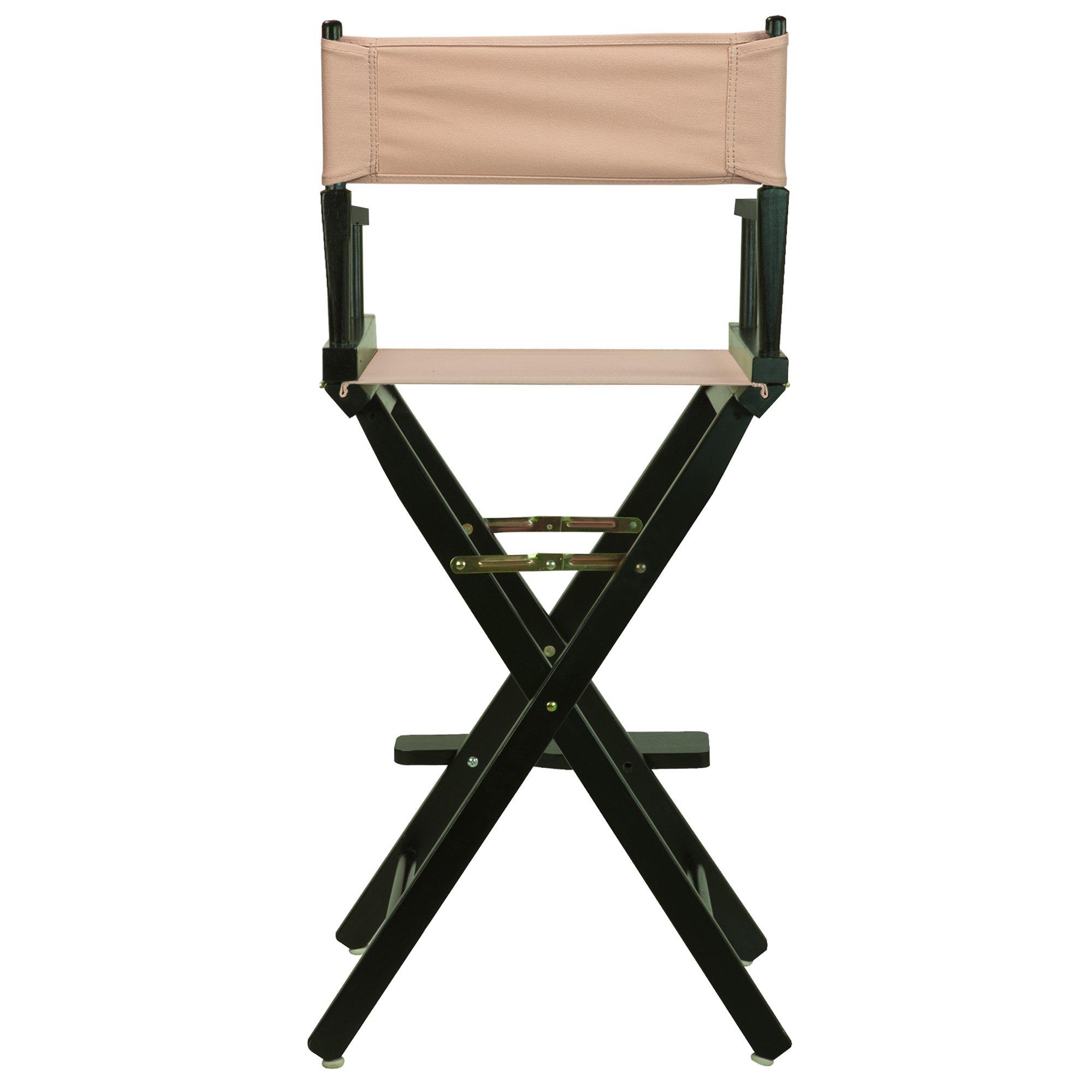 Casual Home Casual Home 30" Director's Chair Black Frame-with Tan Canvas, Bar Height
