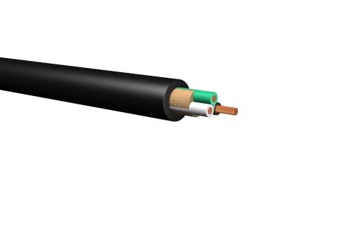 Nassau Electrical Supply 12 AWG 3C 12/3-SOOW Black 600V Portable Cord Cable (100FT)