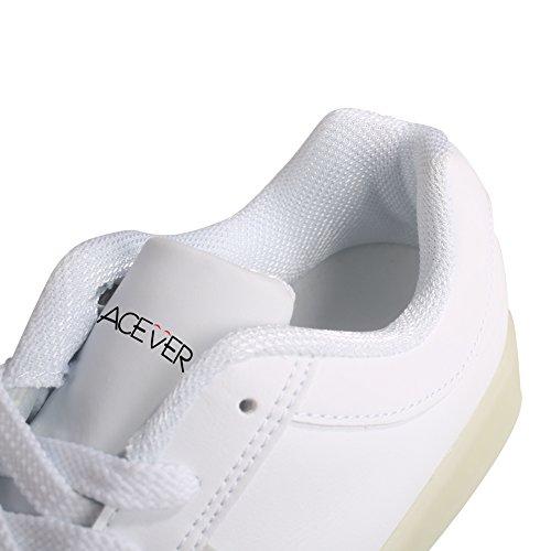 ACEVER ACEVER USB Charging Shoes Women\'s LED Shoes LED Sneakers Valentine\'s Day Prom Party Cosplay (US85/EU39/UK6.5/CHN41 for Women)