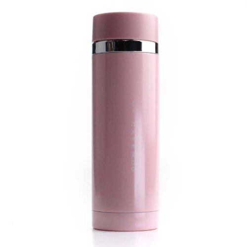 ?????(PEARL METAL) Pearl Metal H-6930 Water Bottle, 10.1 fl oz (300 ml), Direct Drinking Stainless Steel Mug, Pure Pink, Premium My Cafe Slim Direct
