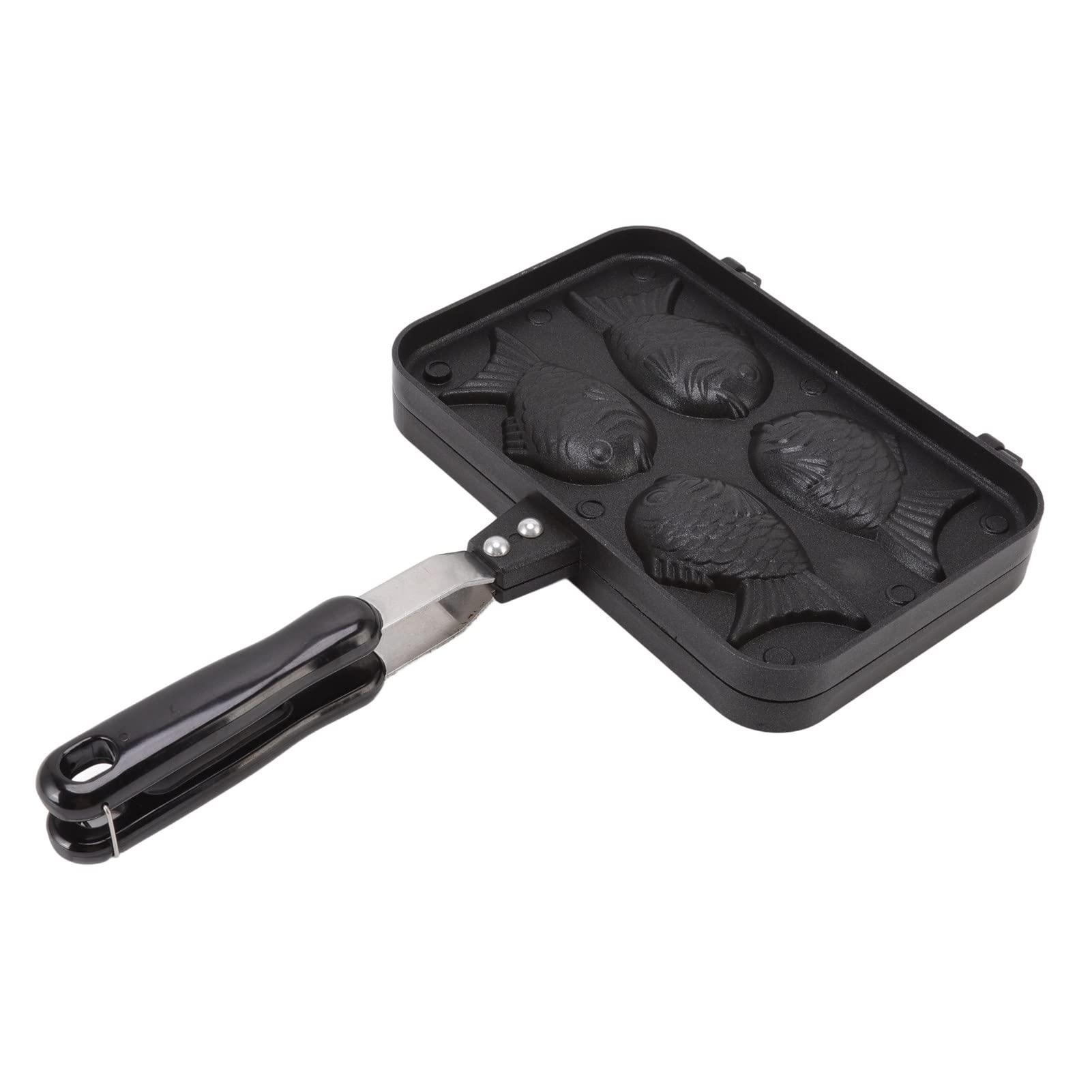 Ejoyous Waffle Maker, Fish Shaped Taiyaki Pan Cake Maker Non Stick Waffle Baking Cooking Baking Tool for Home Kitchen Restaurant