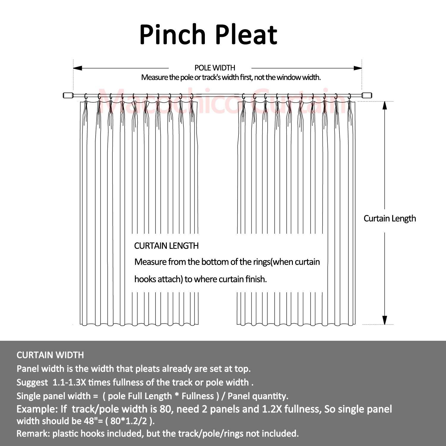 Macochico Macochico Soft Velvet Curtains Pinch Pleated Velvet Textured Drapes Panels for Bedroom Meetingroom Club Theater Living Room 50W x 84L Inch Blue (1 Panel)