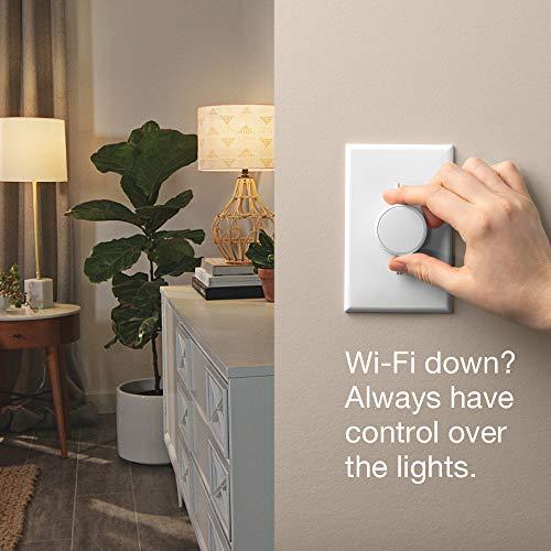 Lutron Lutron Aurora Smart Bulb Dimmer Switch with Screwdriver | for Philips Hue Smart Bulbs | Z3-1BRL-WH-L0-A | White