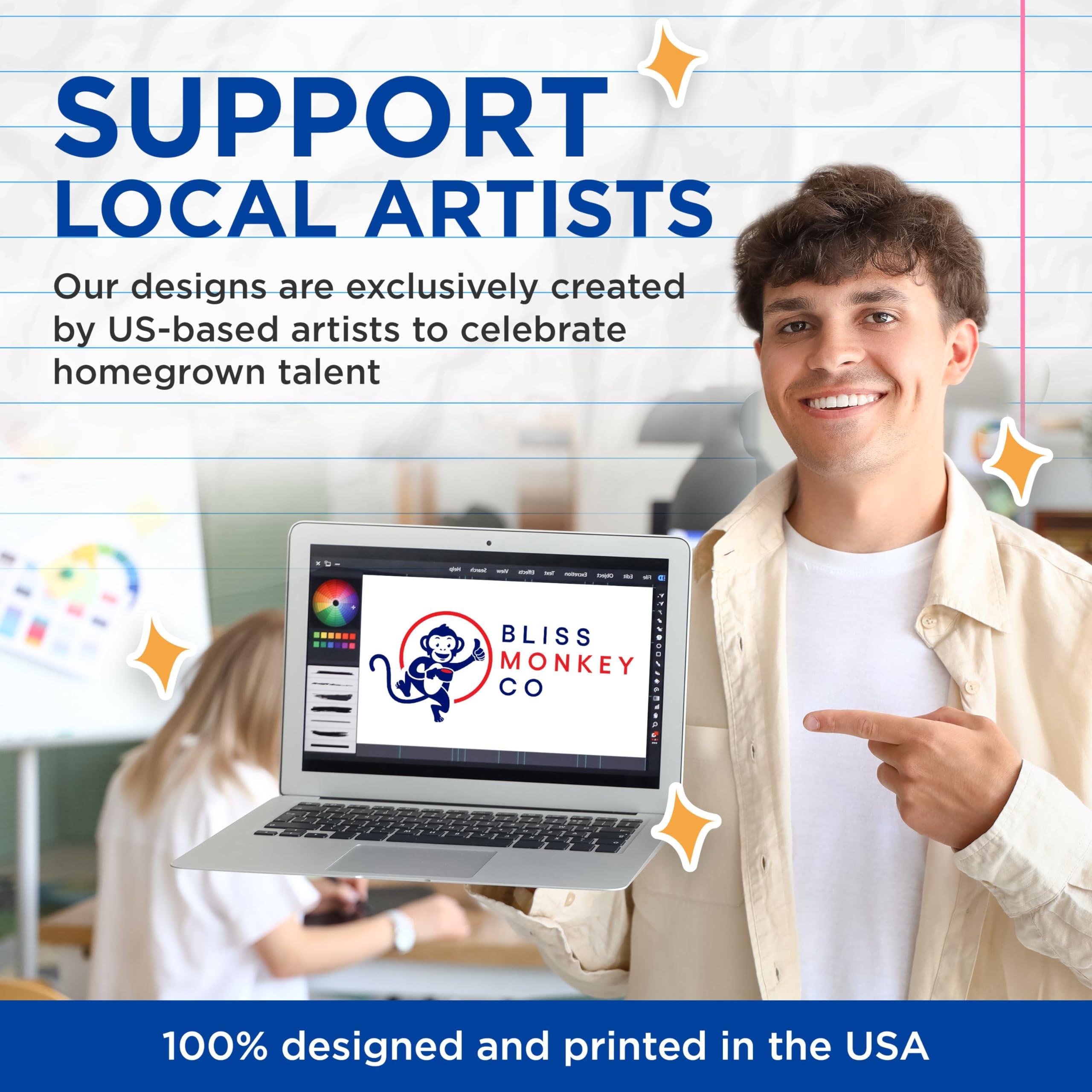 Bliss Monkey Co. (2 Pack) Toe Beans in Your Future Magnets - Cat Physic Tarot Card - 5\" On Longest Side - Premium Magnet - for Cars, Refrigerators, Toolboxes, Lockers - Made in USA - MAG1113