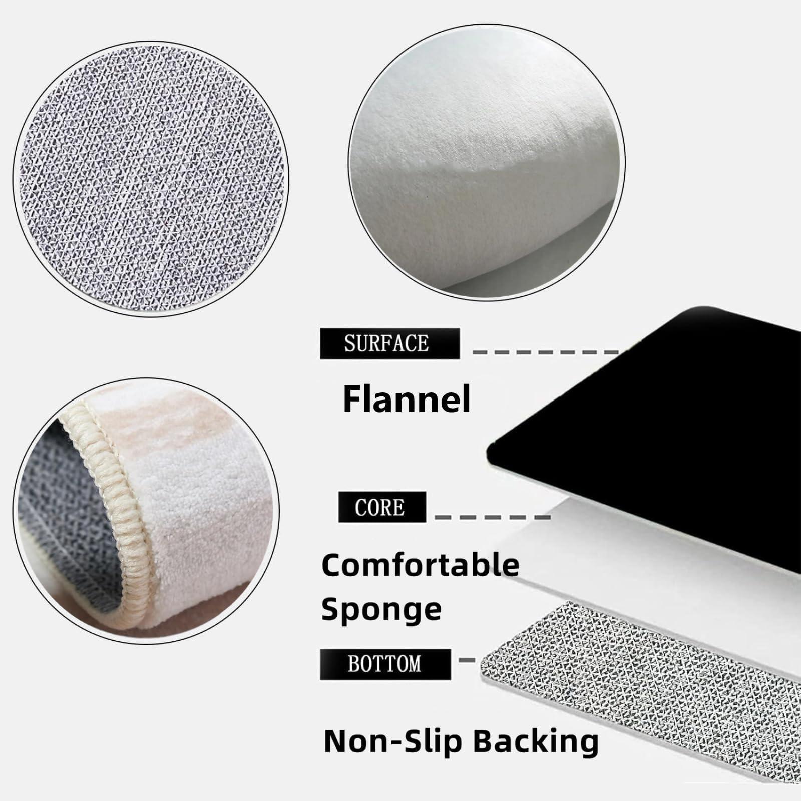 KOXAILI KOXAILI Black Gold Rug, 6 x 8 Rug, Geometric Honeycomb Non-Slip Rug, Morden Large Area Rug, Machine Washable Breathable Rugs for Living Room