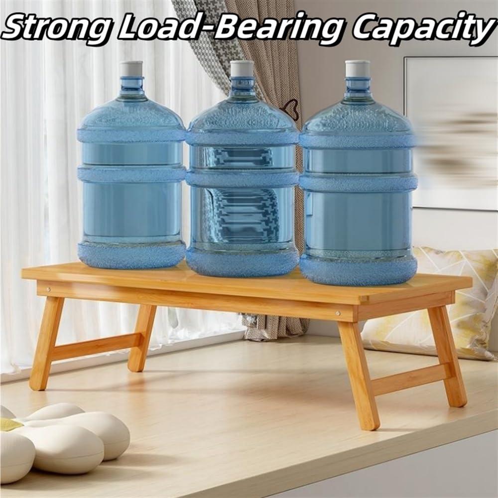 Hveqohls Hveqohls Large Size Coffee Table, Side Table with Foldable Design, Laptop Desk Suitable for Bedroom, Living Room, Office and Bay Window(Yellow,26.4 * 13.5 * 10.6in)