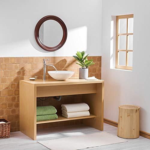 BWE Vessel Sink Faucet with Supply Line Brushed Nickel Deck Mount One Hole Single Handle Waterfall Bathroom Faucets Lavatory Mixer Tap Tall Body