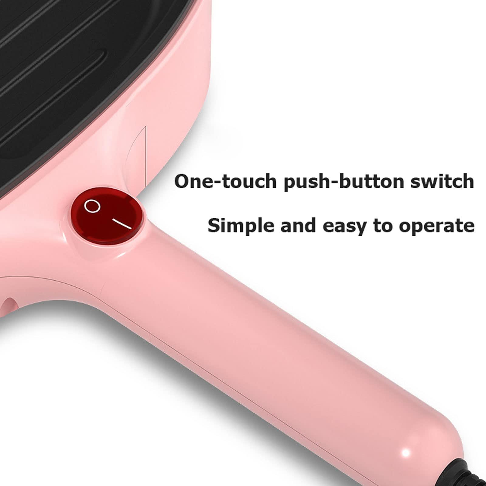 Generic Smart Fried Egg Cooker, Low Heat Cooking, Electric Egg Maker Machine for Omelette, Scrambled Eggs, Fried Eggs, Deluxe Sous Vide Style Egg Bite Maker, Healthy Snacks, Non Stick Coating,Pink