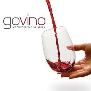 Govino govino Go Anywhere Wine Glasses | Dishwasher Safe, Flexible, Shatterproof, and Recyclable | 16 oz. Each | Set of 4.