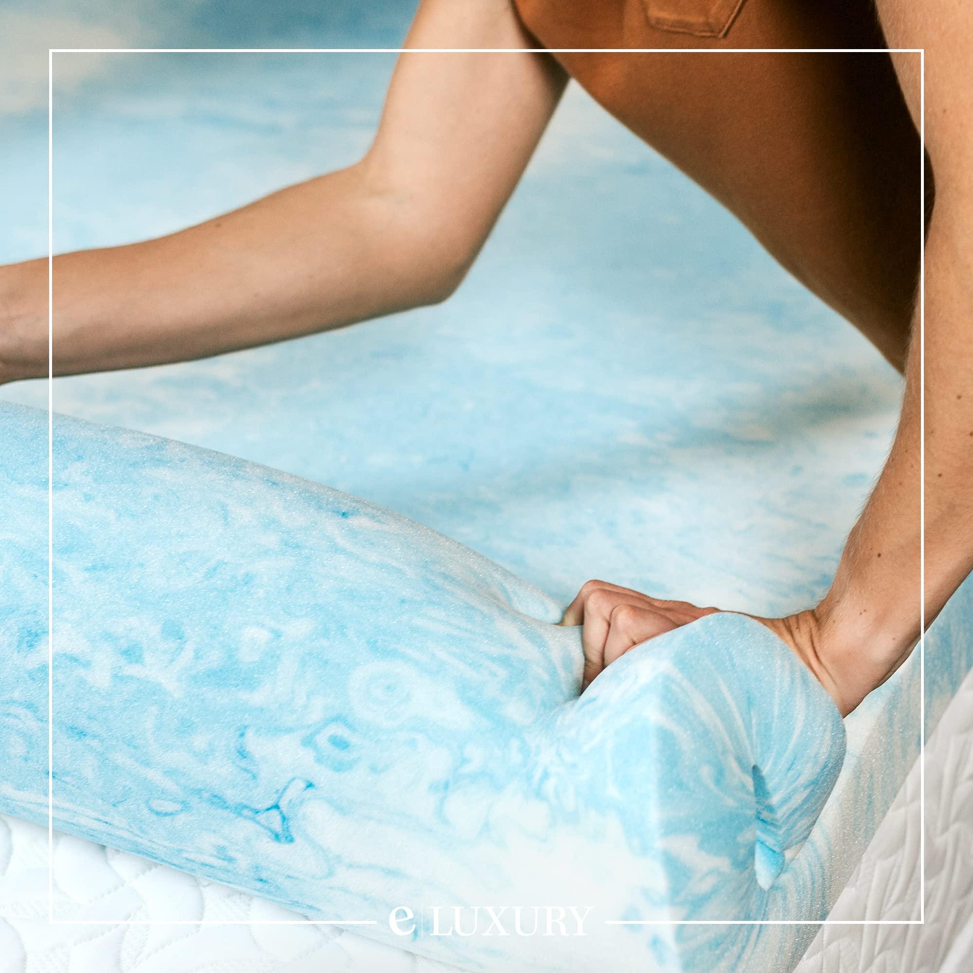 eLuxurySupply eLuxurySupply 3 Inch Memory Foam Mattress Topper - Temperature Regulating Mattress Pad - 2 lb Density for High Support - CertiPUR-US Certified - Full Size