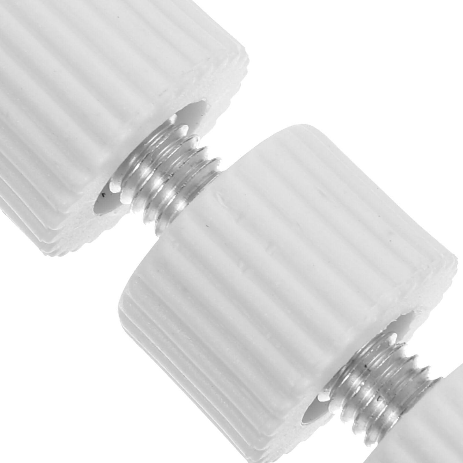 Homoyoyo Homoyoyo 2pcs Bed Frame Headboard Stoppers for Wall Headboard Stoppers for Bed Headboard Fixers Bed Anti Shake Tool Bed Stabilizer Bed Stoppers Bed Holder Cabinet Power Supply Abs White