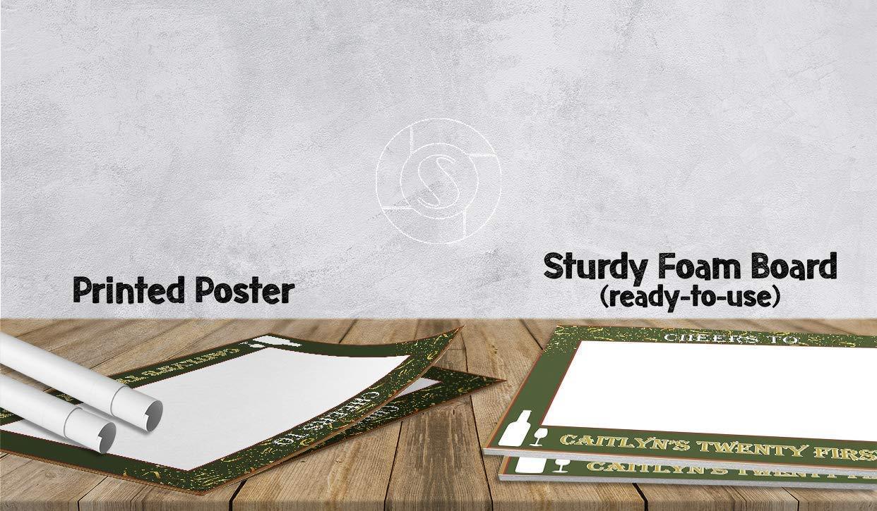 SPEEDYORDERS Personalized Cheers Photo Booth Prop, Personalized Selfie Frame For Event, Cheers To 30 Years, Cheers and Beers, Home Decorations, Handmade Party Supply Photo Booth Frame Sizes 36x24, 48x32