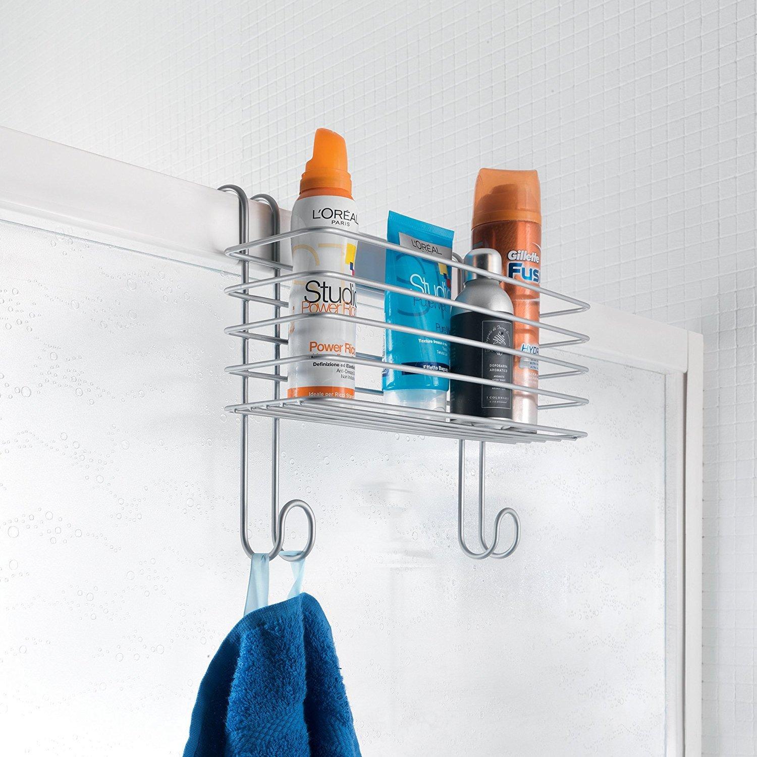 Metaltex USA Metaltex Hanging Basket Radius, Metal, Silver, 33 x 13 x 25 cm