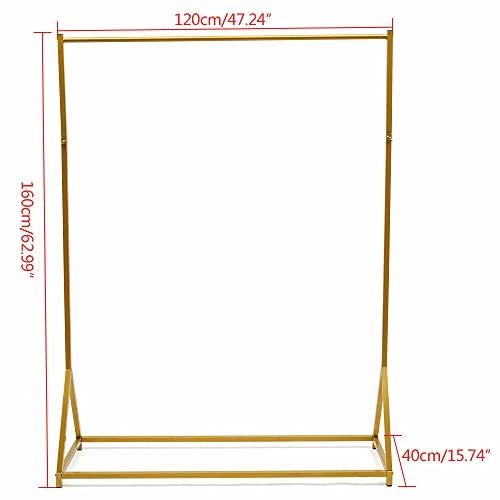 Bathrena Garment Rack Freestanding Metal Clothing Rack Wedding Dress Bridal Garment Stand Garment Rack Standing Metal Sturdy Clothing Rack Gold