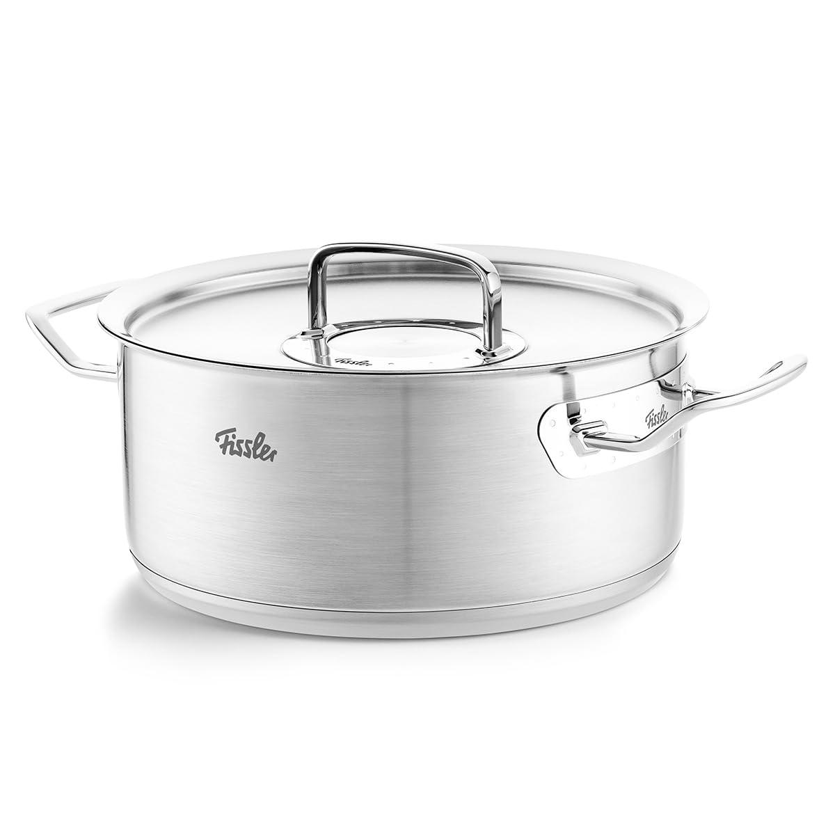 Fissler Fissler Original-Profi Collection Stainless Steel 4.9 Quart Rondeau with Metal Lid