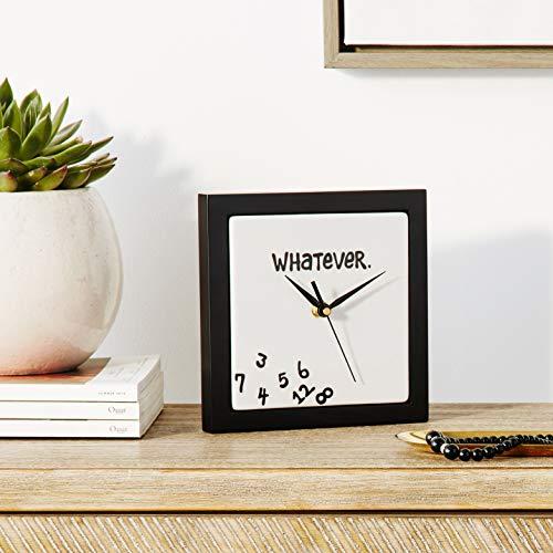 Enesco Enesco Whatever. Scrambled Numbers Always Late 7.5 x 7.5 Inch Square Hanging Wall Clock