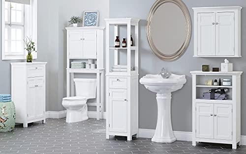 Spirich Spirich Bathroom Cabinet Wall Mounted, Hanging Bathroom Storage Cabinet Over Toilet, Medicine Cabinet with Doors and Shelves (White)