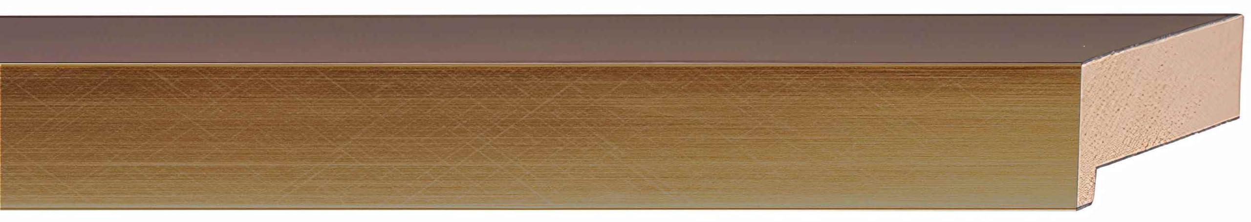 CustomPictureFrames.com 8x7 Shadow Box Gold Cross-Brushed Display Frame | 1.625 Inches Deep Solid Wood | UV Resistant Acrylic Plexiglass Front, Acid Free Backing and Hanging Hardware Included