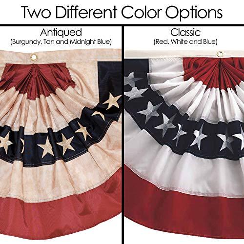 In the Breeze In the Breeze Pleated Fan Patriotic Bunting, 3' x 6'