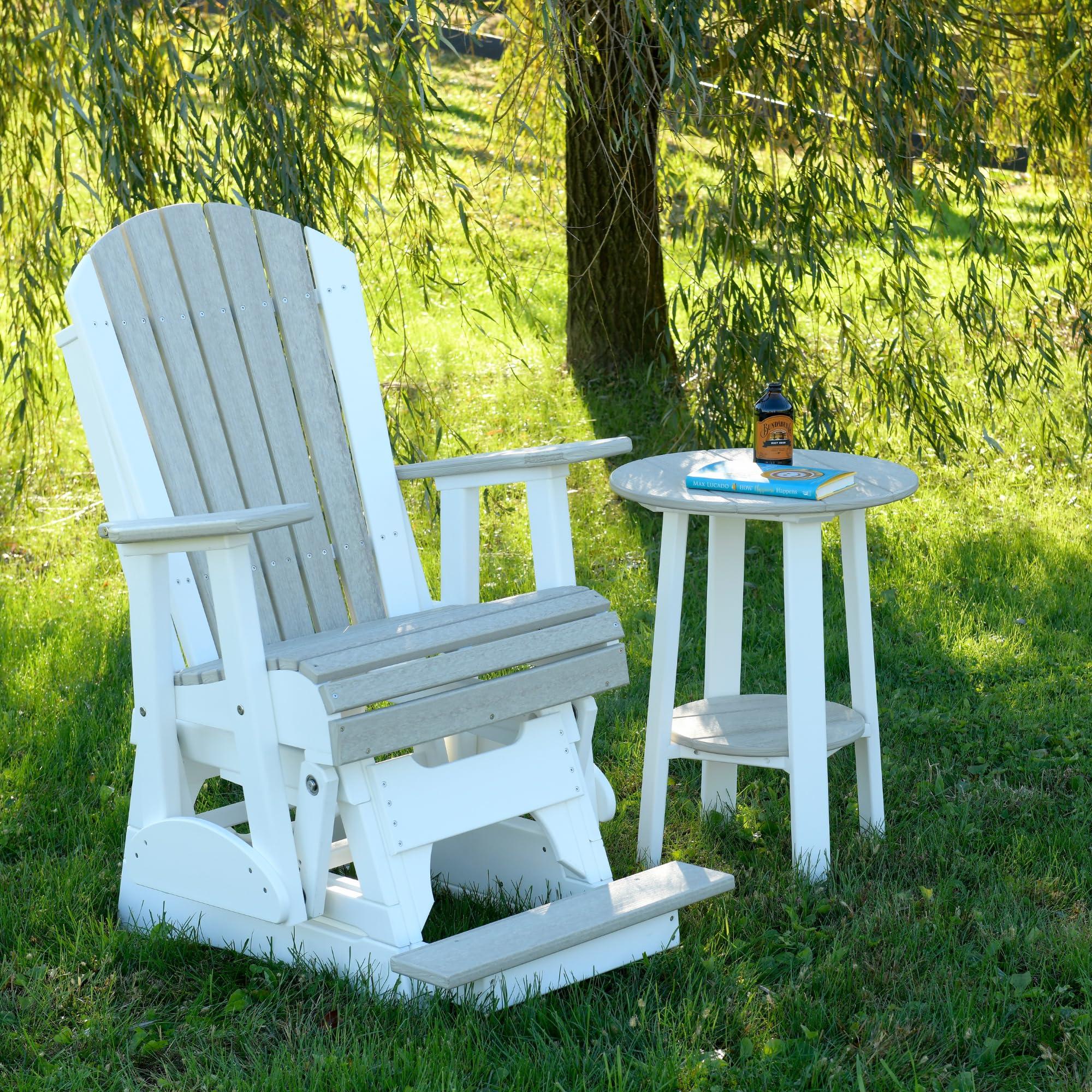 LuxCraft LuxCraft Deluxe End Table 28\" Lime Green/White