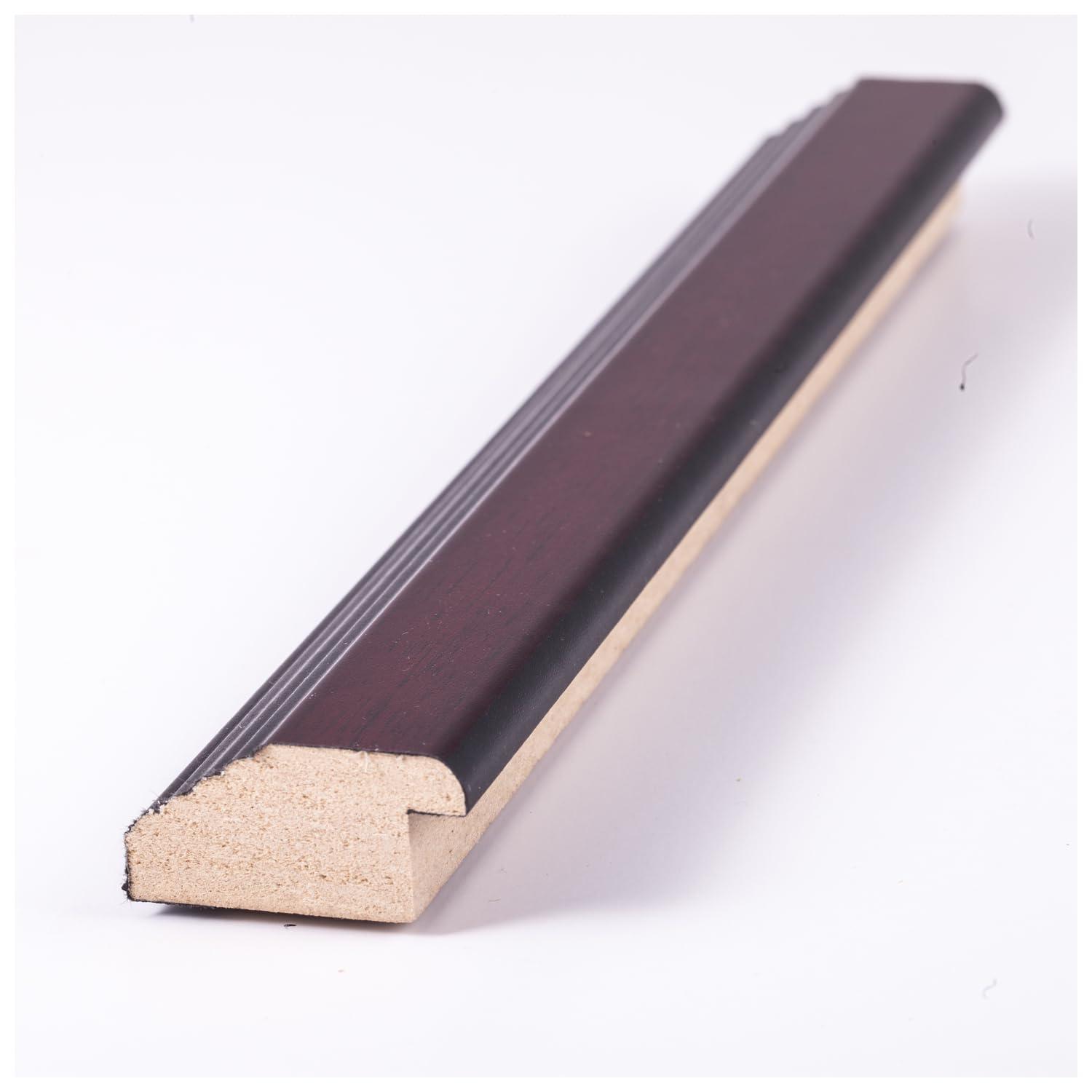 ArtToFrames ArtToFrames 24x31 Inch Brown Picture Frame, This 1.50 Inch Custom MDF Poster Frame is Mahogany Windsor - Comes with Economy Acrylic and Corrugated Backing (2WOMBW31-WM-24x31)