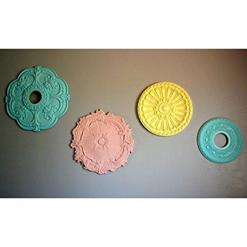 Ekena Millwork Ekena Millwork CM16PLBZS Plymouth Ceiling Medallion, 16 3/4\"OD x 1 3/8\"P (Fits Canopies up to 1 5/8\"), Hand-Painted Bronze