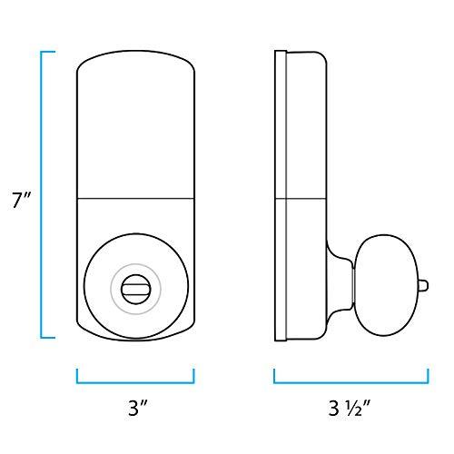 MiLocks MiLocks DKK-02SN Indoor Electronic Touchpad Keyless Entry Door Lock, Satin Nickel