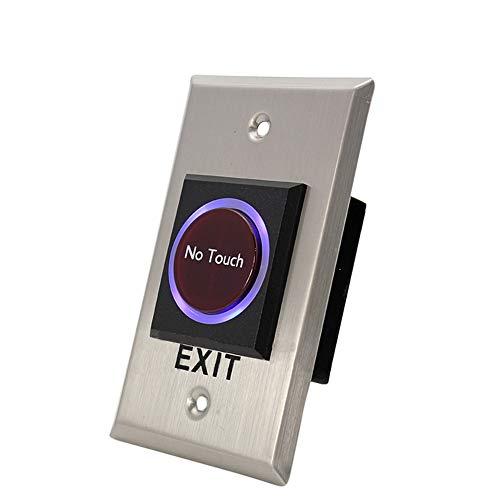 LBS LBS Touchless No Touch Door Infrared Sensor Exit Button Switch for Access Control Systems Gates and Garage Openers