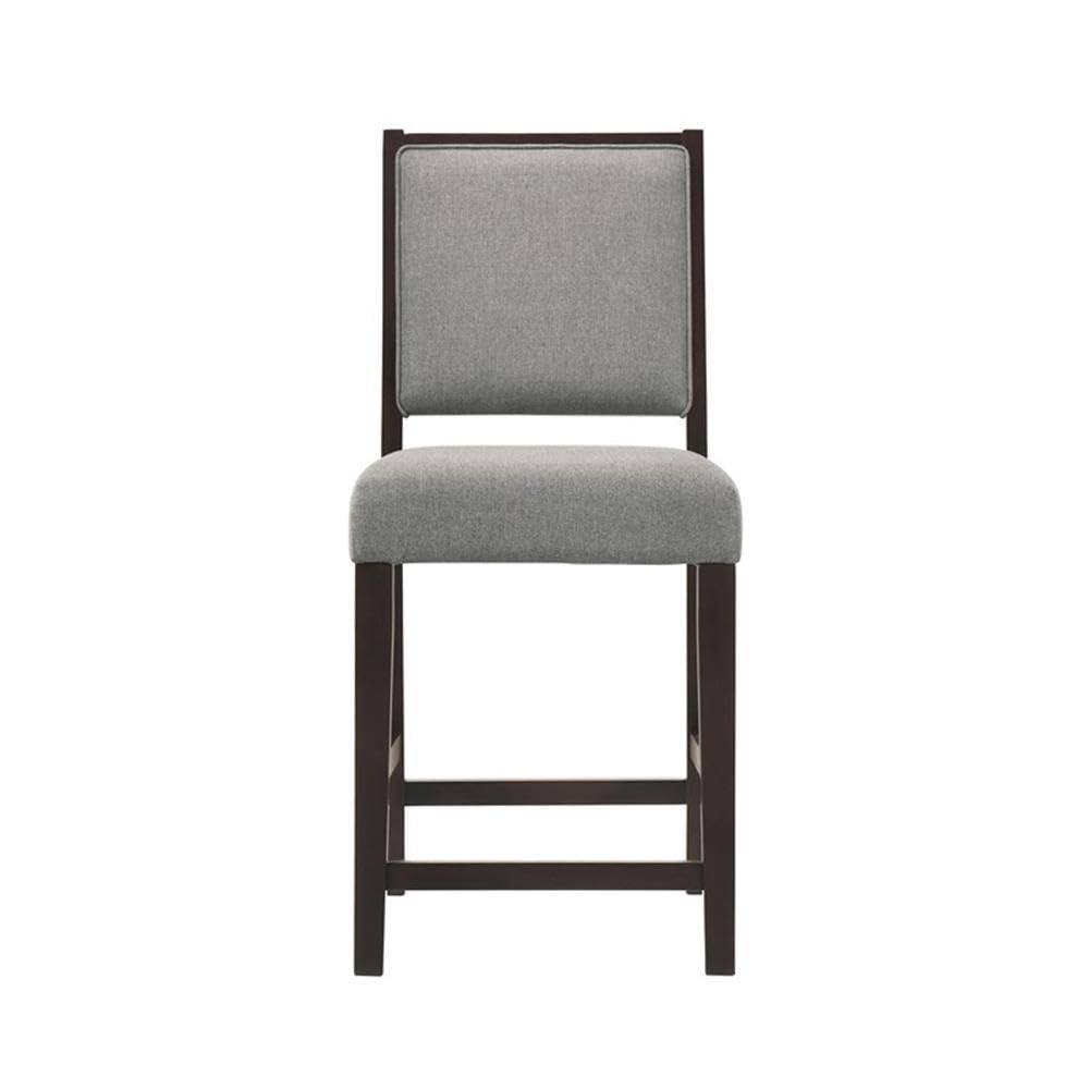Coaster Home Furnishings Coaster Upholstered Fabric Counter Height Stools in Gray