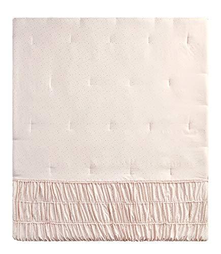 Madison Parker Mytex Celestial Princess Pretty 5-Piece Comforter set with gold metallic foil, Smocked texture, Girls, Teen bedding, Stars and Moons, Two Twinkling Decorative Pillows, Shabby Chic, Blush Pink, Full