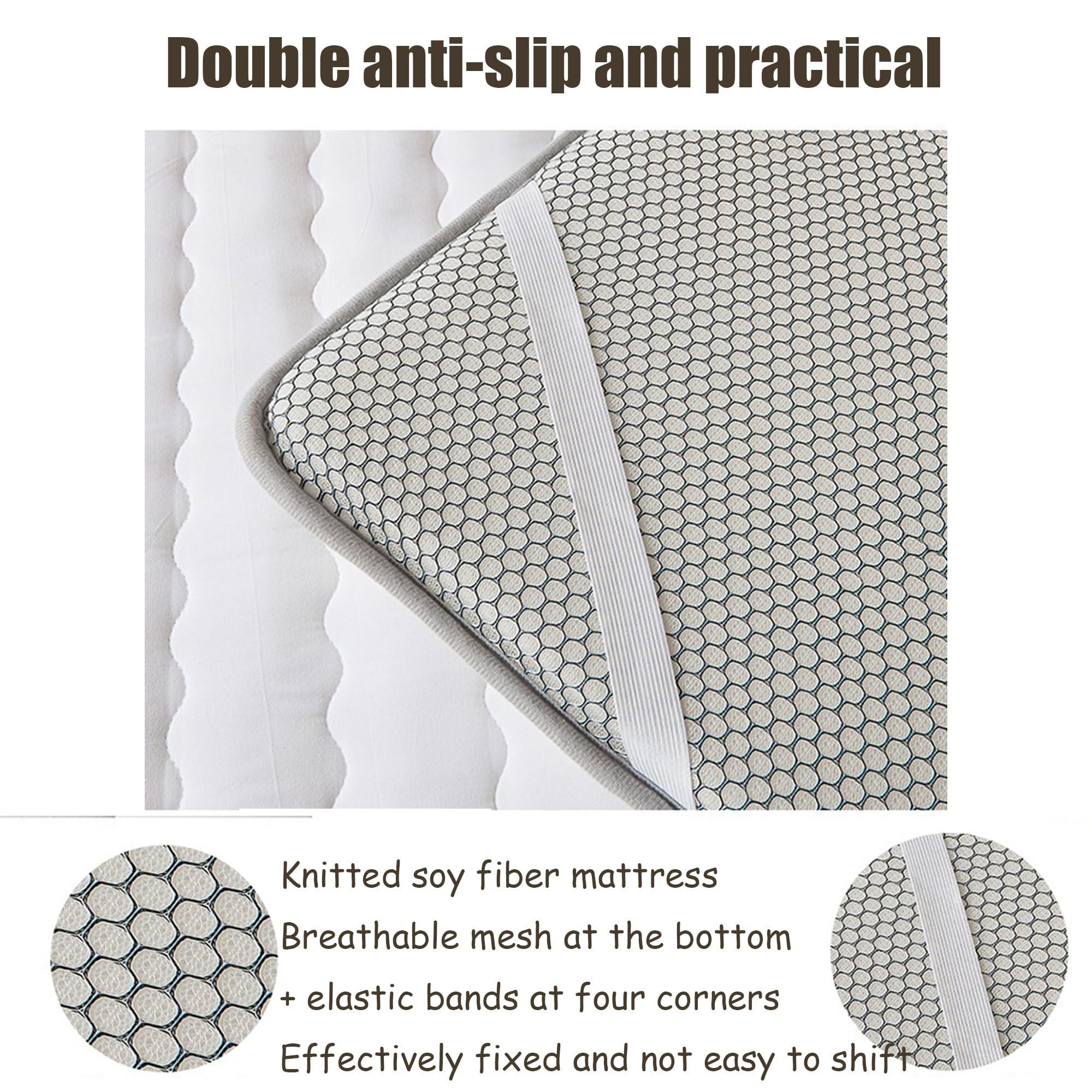 KIDDOKIN Japanese Floor Mattress Futon Mattress Queen Size,Japanese Tatami Mat Sleeping Pad Twin Full Queen King Size Bed with Non Slip Bottom,Thick Folding Sleeping Pad Breathable Floor Lounger Guest Bed ( Co