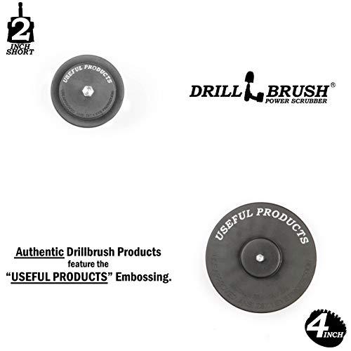 Drill Brush Power Scrubber by Useful Products Electric Spin Scrubber Cleaning Brush for Drill Set - Household Cleaning Supplies for Smokers and Grill - Griddle Cleaning Kit - Stainless Steel Scrubber for Drill Attachment - Spinning Cleaning Brush