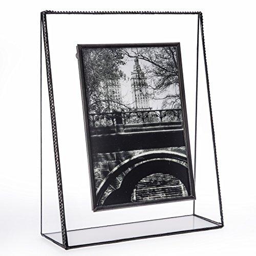 J Devlin Glass Art Glass Picture Frame 5x7 Photo J Devlin Pic 319-57V (5x7 Vertical)