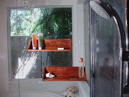 AquaTeak AquaTeak The Original Moa Straight Teak Shower Shelf