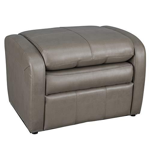 RecPro RecPro Charles RV Gaming Chair Ottoman Conversion | Built-in Storage | RV Furniture | Great for Teens for Teens | Putty