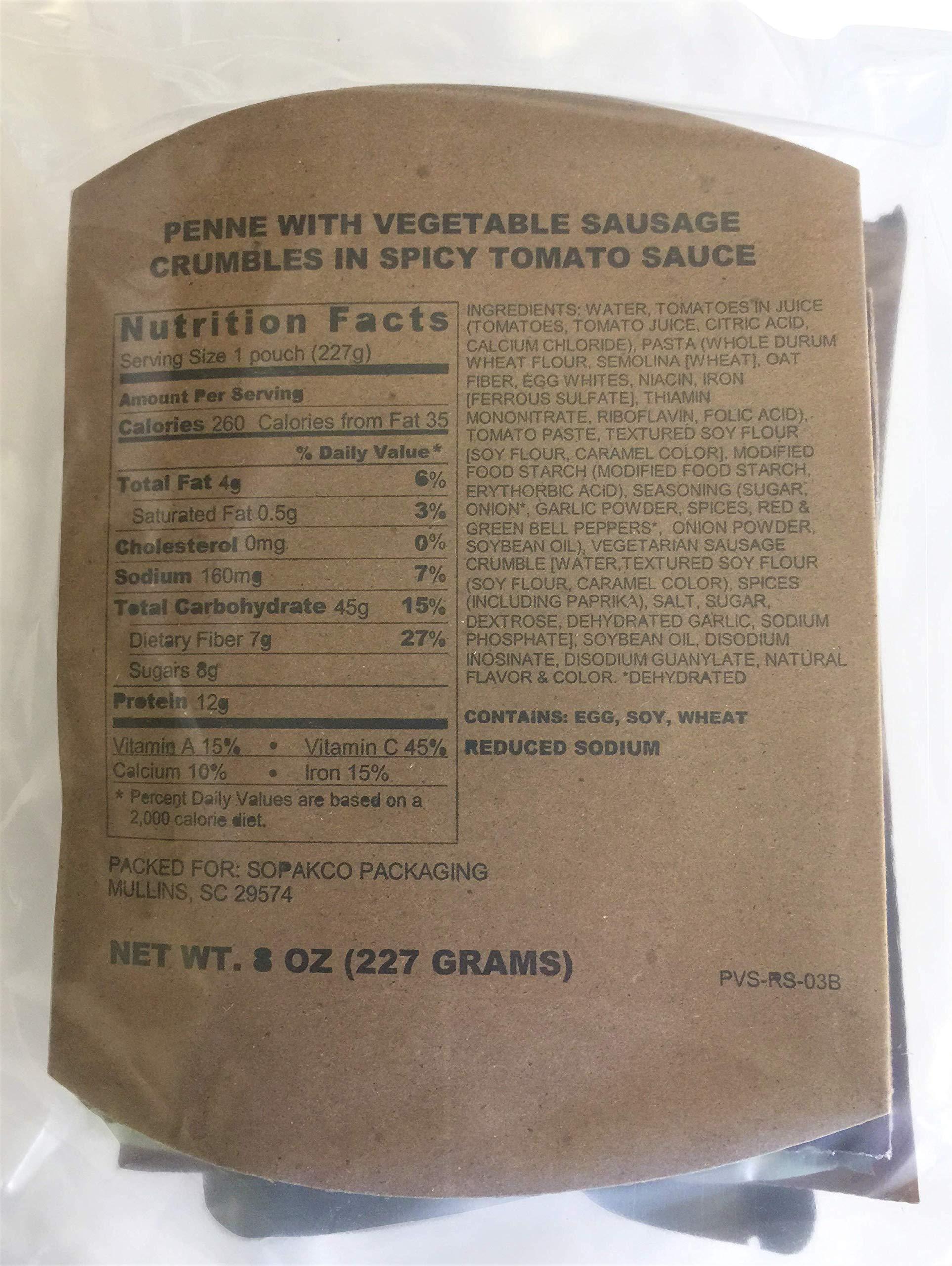 Ozark Outdoorz, LLC 6/2021 Pack Date - 6/2026 expiration MREs with 16 MREs-Reduced Sodium Food Rations-Meals Ready To Eat-2021 Manufacture Date