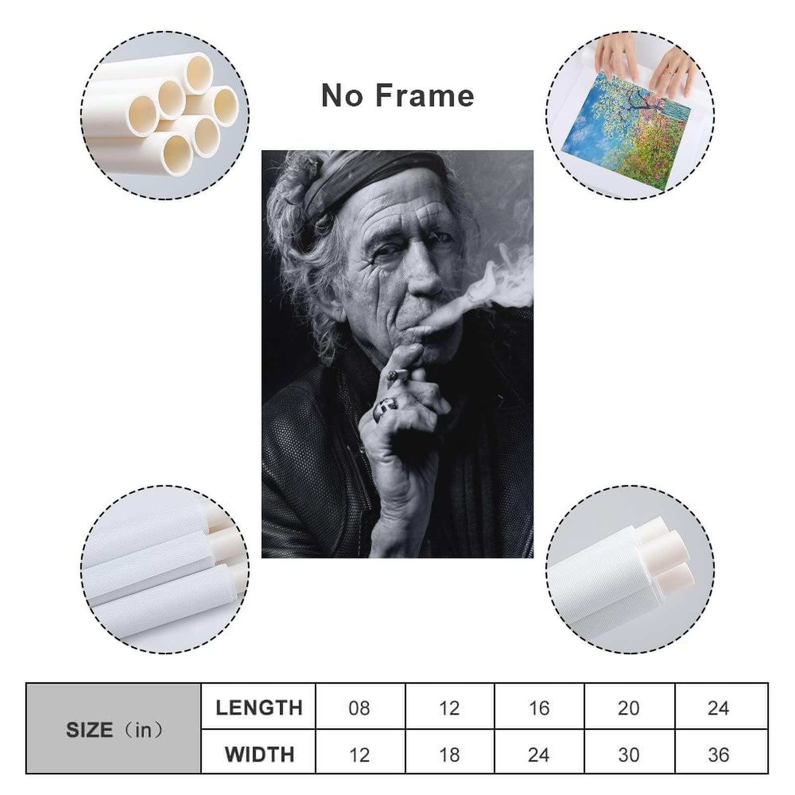 HomeLoft Basics Keith Richards Art Posters Print Photo Art Painting Canvas Poster Home Decorative Bedroom Modern Decor Posters Gifts 16x24inch(40x60cm)