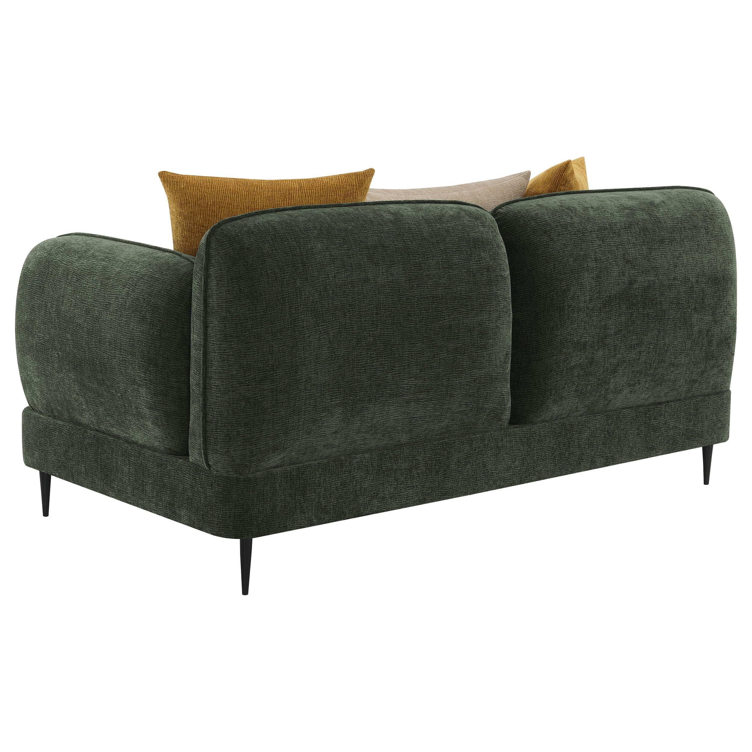 Coaster Home Furnishings Coaster Home Furnishings Jade 2-Piece Chenille Upholstered Sofa Set Green