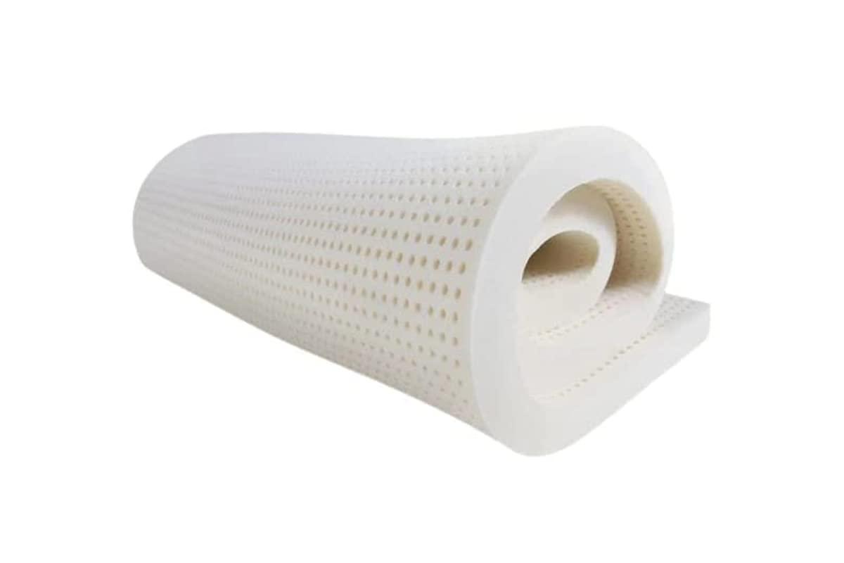 PlushBeds PlushBeds 2\" Medium Firm Topper | Organic Latex| Made in The USA| Luxurious Comfort | Soothing Pressure Point Relief | Support for Shoulders, HIPS, Back, and Knees | King