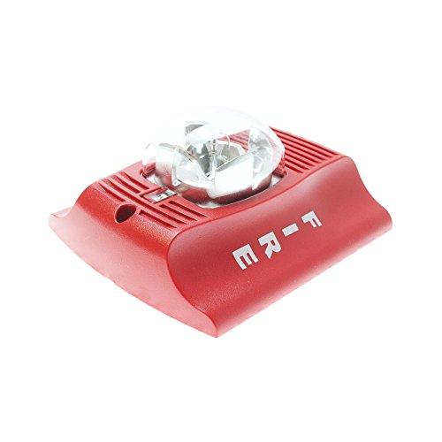 System Sensor Horn Strobe, Wall, 2-Wire, Std Candela, Red