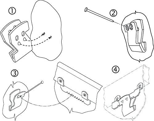 HANGZ HangZ 15lb Canvas Sawtooth Hooks (50-Pack) Exclusively Designed to Work with HangZ 20000B Sawtooth Hangers.