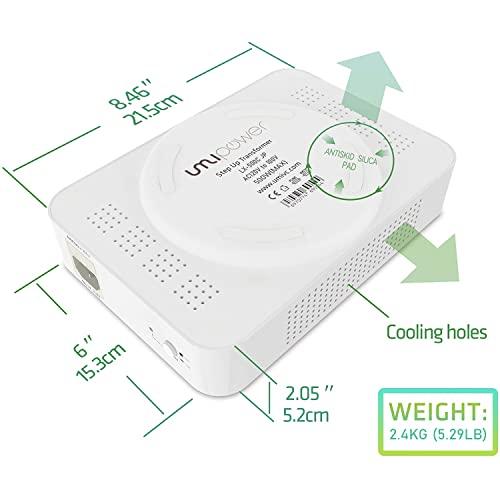 umi 120V to 100V Voltage Converter 500watts Step Down toroidal Voltage Converter for Japan appliances Used in USCE, CQC Certified