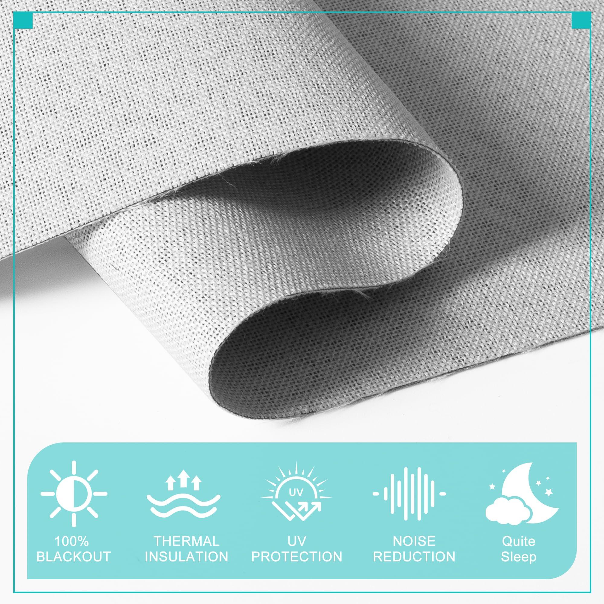 BERISSA BERISSA No Drill Cordless Roman Shades for Window, Blackout Roman Blinds Room Darkening Roll up Blinds Easy Install Linen Roman Window Shades for Inside Mount,78" W x 80" H,Jacquard White