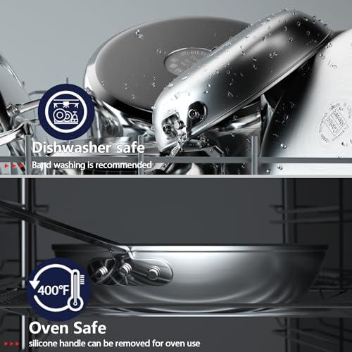 Cooks Standard Cooks Standard Nonstick Frying Pan 10-Inch, Heavy Duty Skillet Pan, Professional Aluminum Omelette Pan,Metalic